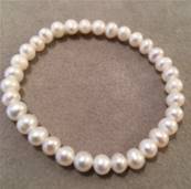 BRACELET ELASTIQUE PERLES EAU DOUCE 07-08mm