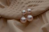 PUCES ARGENT 925°% + PERLES EAU DOUCE NAT BOUTONS 08mm + BOULES PERLES de BOHEME de qualité STH 10mm BLANC BO/1028+10