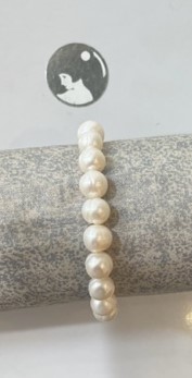 BRACELET ELASTIQUE 23 PERLES EAU DOUCE 08-09mm