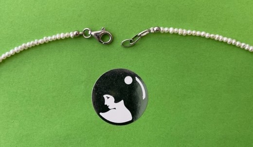 COLLIER 40cm en CHUTE / DEGRADE PERLES EAU DOUCE 08 à 01mm FERMOIR ARGENT  