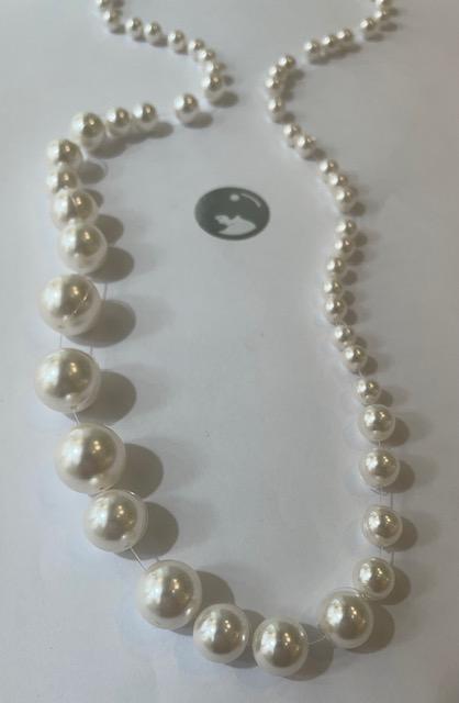COLLIER 65cm FIL de PERLES de BOHEME STH dégradé de14 à 06mm Sans Fermoir