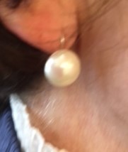 DORMEUES CATALANES ARGENT DORE BOUTONS 12mm BLANC