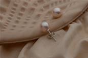 PUCES ARGENT 925°% PERLES de BOHEME de qualité STH LES 08mm BLANC BO/1008