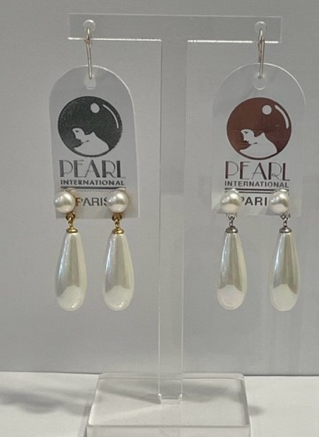 PUCES ARGENT BOUTONS NAT 05mm + LARMES PPL 08x20mm