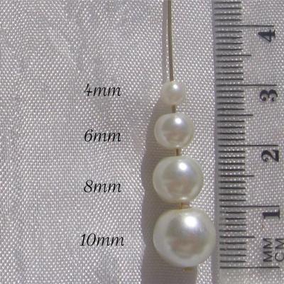 PUCES ARGENT BOUTONS 06mm+POIRES 10x14mm P EAU DOUCE 3 ***