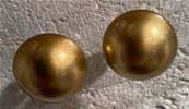 PUCES ARGENT PERLES IRISEES BOUTONS 16mm BRONZE