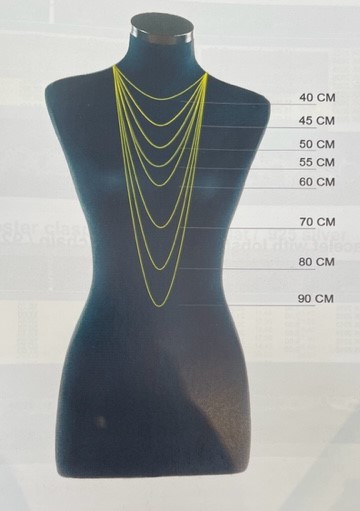 COLLIER 120cm PERLES UREA 04mm, Enfilage simple, Fermoir Mousqueton Argent  