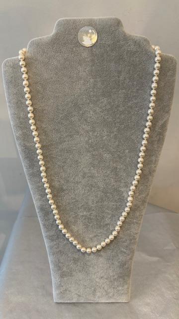 COLLIER 65cm PERLES de BOHEME de qualité STH 06mm SANS FERMOIR 
