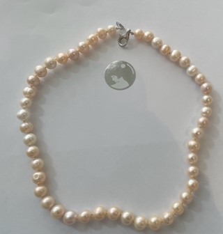 COLLIER PERLES EAU DOUCE MULTI COLOR ROSE PALE 09mm 48cm NDS A