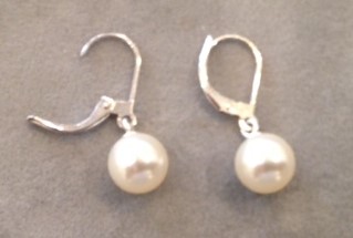 DORMEUSES TOKYO ARGENT 925%  PERLES de BOHEME de qualit STH BOULES 08mm