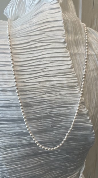 COLLIER 80cm SAUTOIR PERLES de BOHEME qualité STH 05mm Enfilage avec des Noeuds Fermoir A