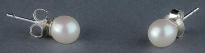 PUCES ARGENT 925°% PERLES de BOHEME de qualité STH BOULES 06mm BLANC BO/1006
