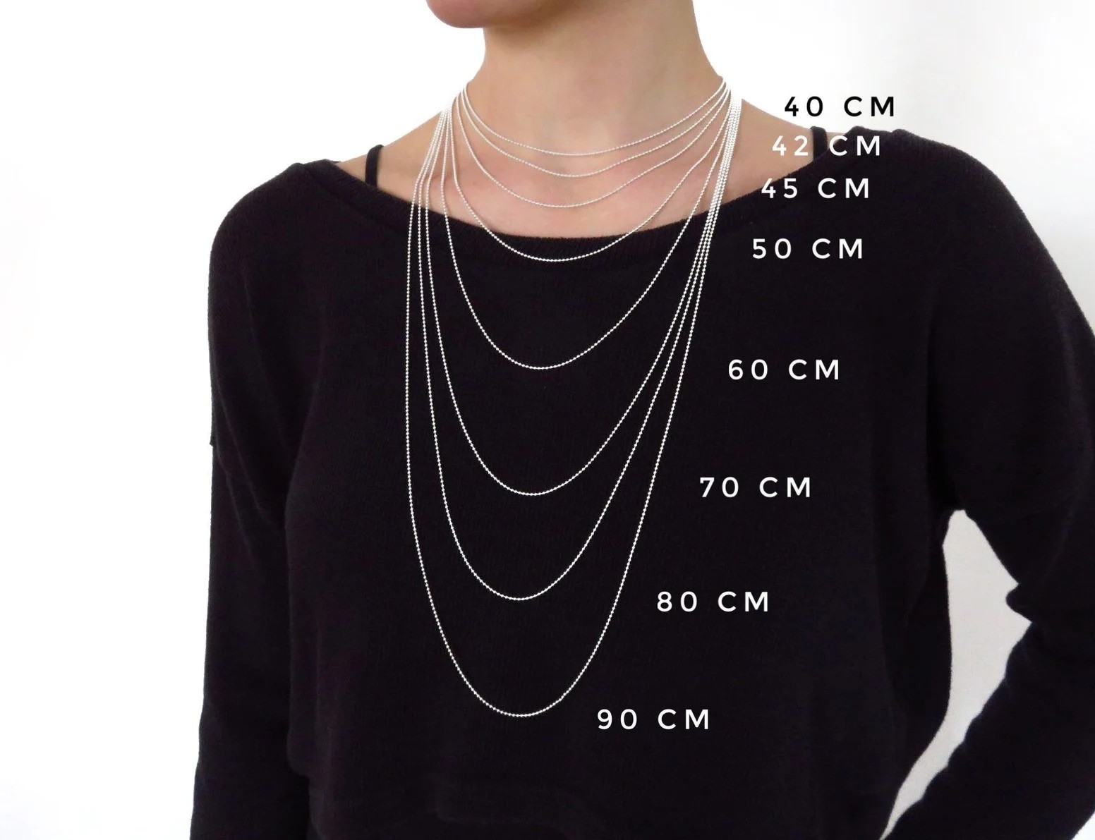 COLLIER 42cm CHAINE ARGENT+23 PERLES NATURELLES d'EAU DOUCE 08/09mm FERMOIR MOUSQUETON